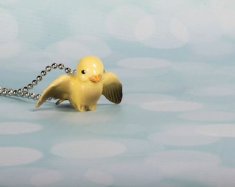Yellow Bird Necklace - Bird Pendant Necklace - Handmade Necklace - Yellow Bird- Bird Jewellery - Bird Necklace - Yellow Bird - Canary Bird