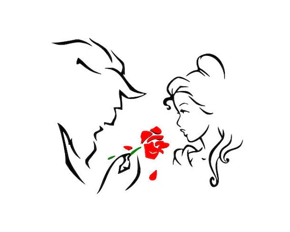 Beauty and the Beast 3 Layer SVG