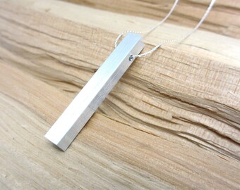 Minimalist Necklace Contemporary Jewelry Aluminum Pendant Necklace