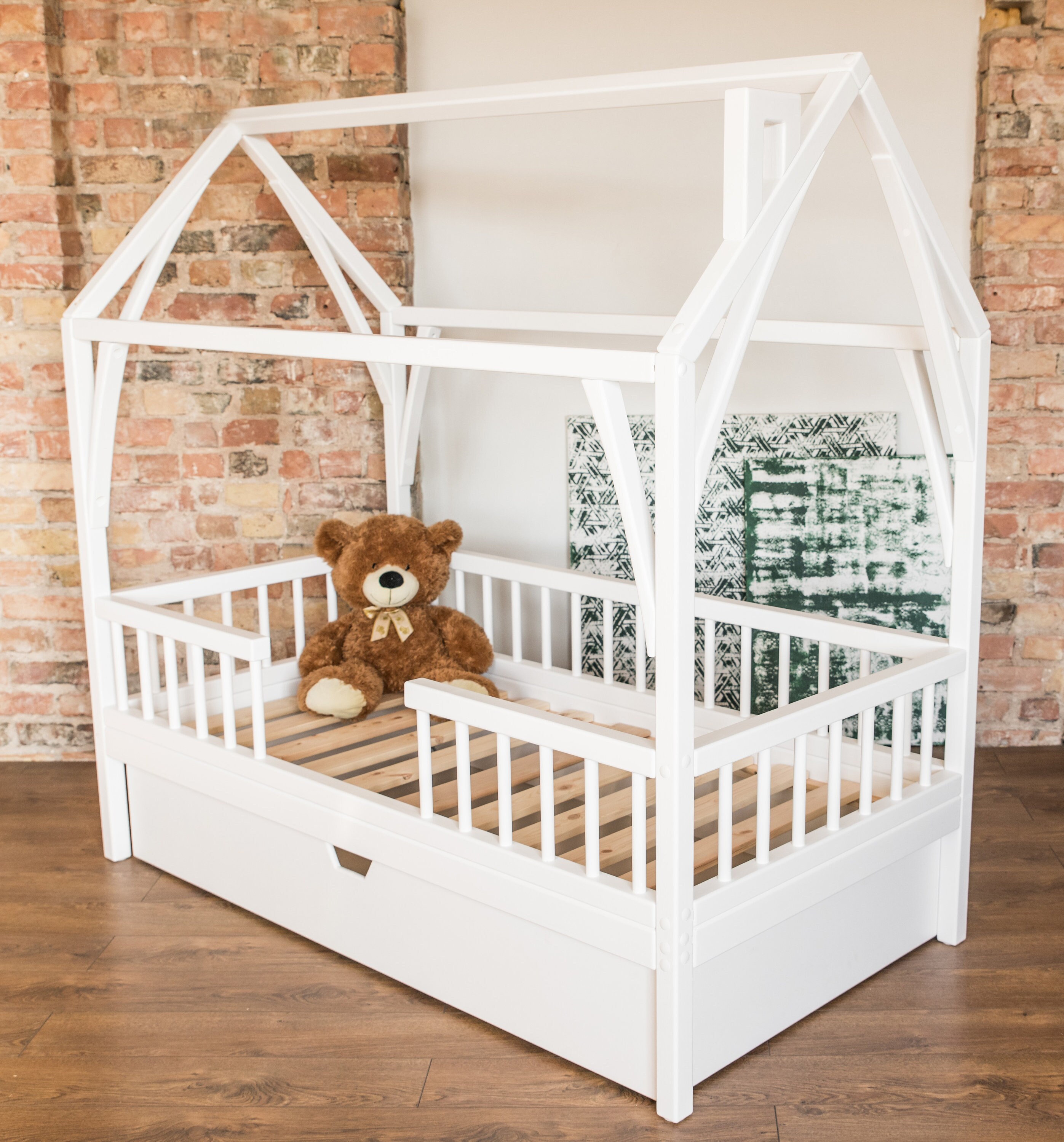 Kinder Bett, Queen-Bett, Bett, Doppelbett, Bettrahmen, handgemacht, Kindermöbel, Kinder Bett, Boden-Bett 135/140 x 190/200 Kinder Bett, Queen-Bett, Bett, Doppelbett, Bettrahmen, handgemacht, Kindermöbel, Kinder Bett, Boden-Bett 135/140 x 190/200