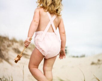 Baby Romper, Baby Pink Romper, Kids Romper, Dune Romper, Pink Romper, Sunsuit, Playsuit, Baby Sunsuit