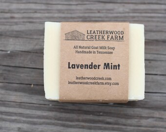 All Natural Lavender Mint Goats Milk Soap