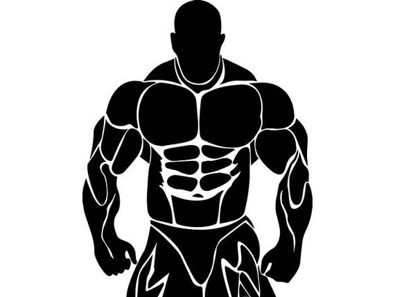 SEARCH AND BUY THIS PRODUCT Bodybuilder 21 Bodybuilding Logo Front Pose Weightlifting