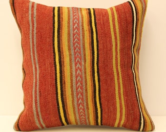kilim pillow cover.18x18 Turkish handmade decorative home design KB-21