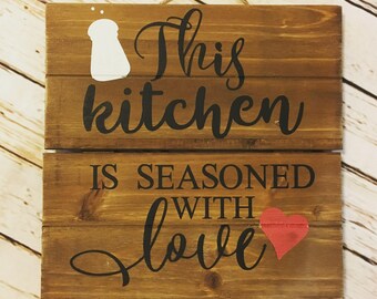 Seasoned with Love Sign