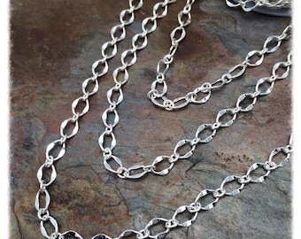 3ft Silver Hammered Galeria Chain Bestseller