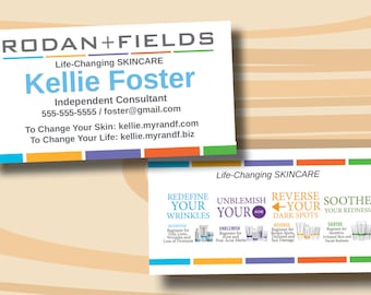 Rodan + Fields Business Cards Two Sided Business Card PRINTED CARDS ONLY