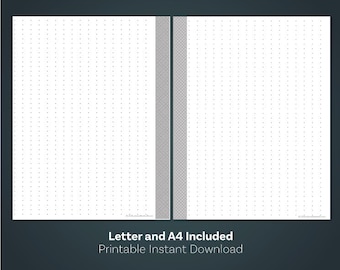 Letter Inserts, A4 Inserts, Dot Grid Notes, Printable Grid, Happy Planner Big, Printable Planner, Mambi, Create 365, Printable Planner Kit