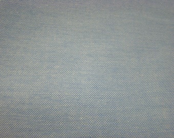 Vintage Classic Blue and White Oxford Fabric by the yard - 36 inches long x 60 inches wide