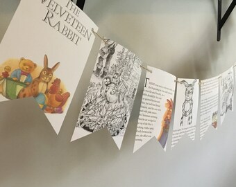 THE VELVETEEN RABBIT story book page banner decoration