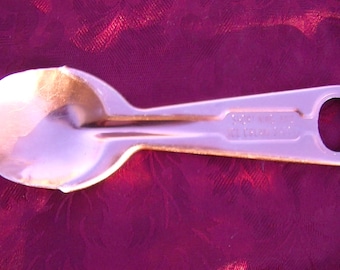 Vintage shor"ning and Ice cream spoon; copper color anodized aluminum