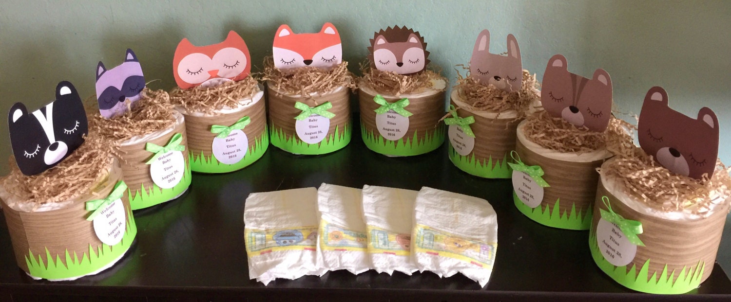 Fox Woodland Diaper Cakes Centerpieces Fondos De Pantalla