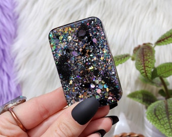 Orgonite® - Cell Phone Back - EMF Protection - Shungite - Handmade - Orgone Generator® - Orgone Energy - Crystals - Gift - HoodXHippie