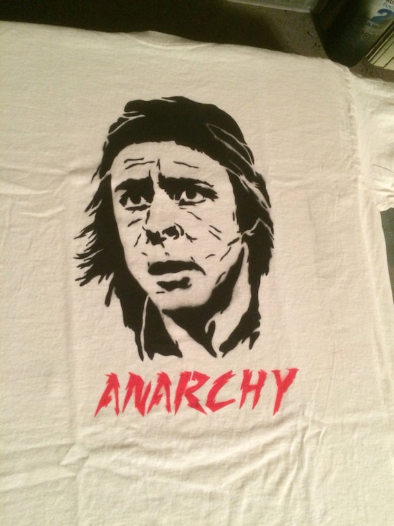 John Bender Breakfast Club Anarchy spray painted shirt