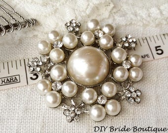 Wedding Brooch Rhinestone Brooch Bridal Brooch Crystal Brooch