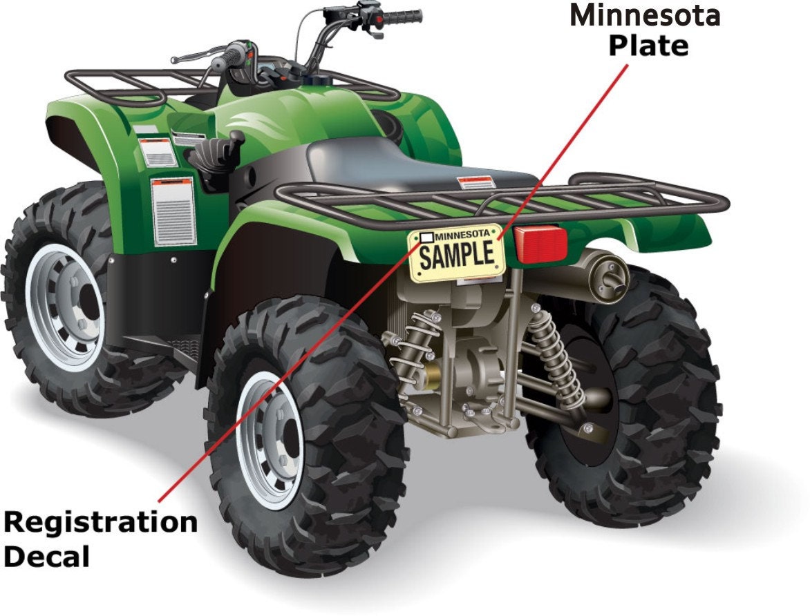 ATV / UTV ENGRAVED License Plates Wis. Minn. Ships Today