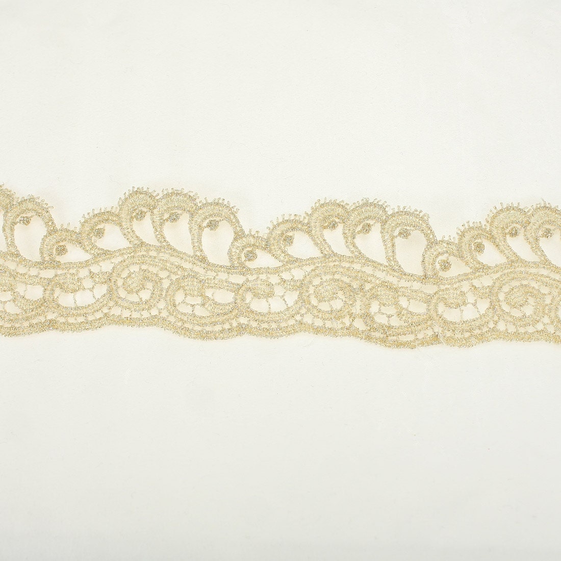Metallic gold lace by the yard gold trim wedding lace bridal