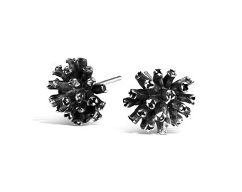 Sterling Silver Dogwood Blossom Stud Earrings