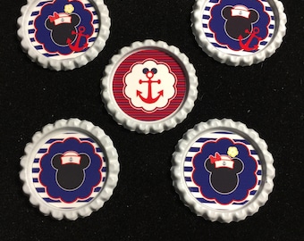 Set of 5 Disney cruise magnets-FE gift-Mickey and Minnie Cruise Magnets-Fish Extender gifts