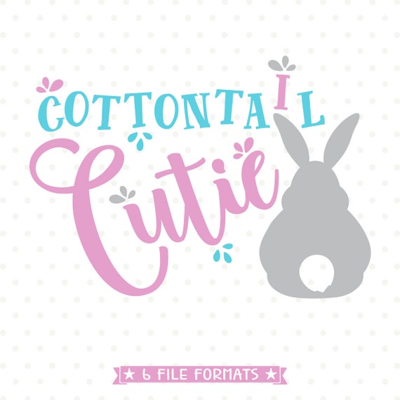 Download Easter Shirt SVG Easter cut file Cottontail Cutie SVG