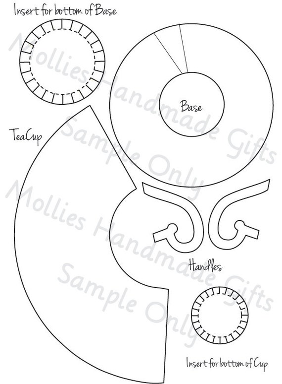 instant download teacup template
