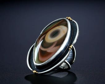 Royal Imperial Jasper Ring, size 8.25