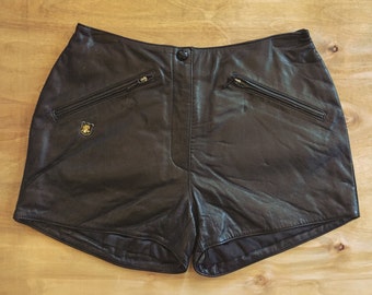 Harley Davidson vintage leather shorts
