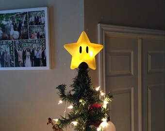 Super Mario Bros. Power Star Christmas Tree Topper