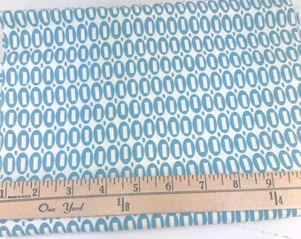 Blue Ovals, Pezzy Prints, American Jane, Moda, Sandy Klop, 32 Inches, **PRE-WASHED**