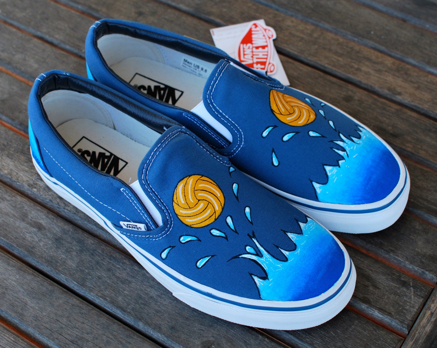 Custom Water  Polo  Vans shoes 