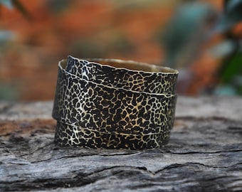 Cuff Bracelet, Brass Bracelet, Boho Bracelet, Statement Bracelet, Adjustable Bracelet, Layered Bracelet, Spiral Bracelet, Dotted Bracelet