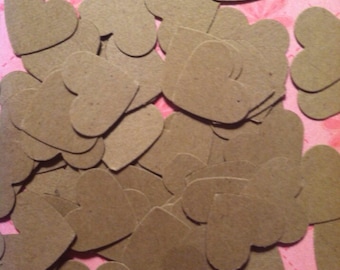 Kraft Heart Confetti
