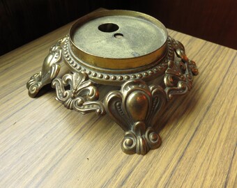 Vintage Very Orante Lamp Light Base Part Salvage