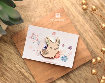 Pink Rabbit Pin (Peach Bunny)