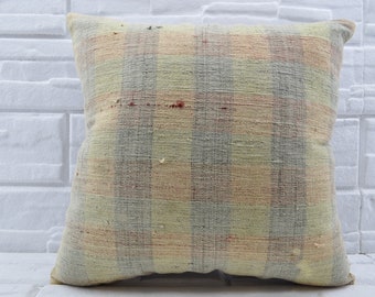20x20 vintage kilim pillow decorative kilim pillow pillow cover anatolian kilim pillow throw pillow sofa pillow turkish kilim pillow No 510