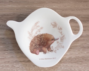 Echidna, cute baby animal, Australian animal, Tea bag Holder, Spoon Rest, Australian seller, gift for grandma