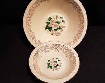 Georgian China DOGWOOD 22KT Serving Bowls (1950)