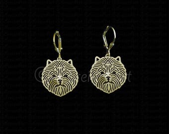 Cairn Terrier earrings - Gold