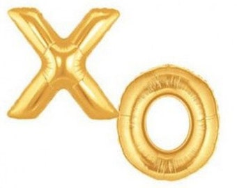 GIANT 40 inch XO Balloon Letters
