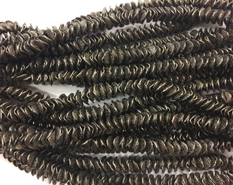 copper spacers, wavy disc, 6mm, 100pcs