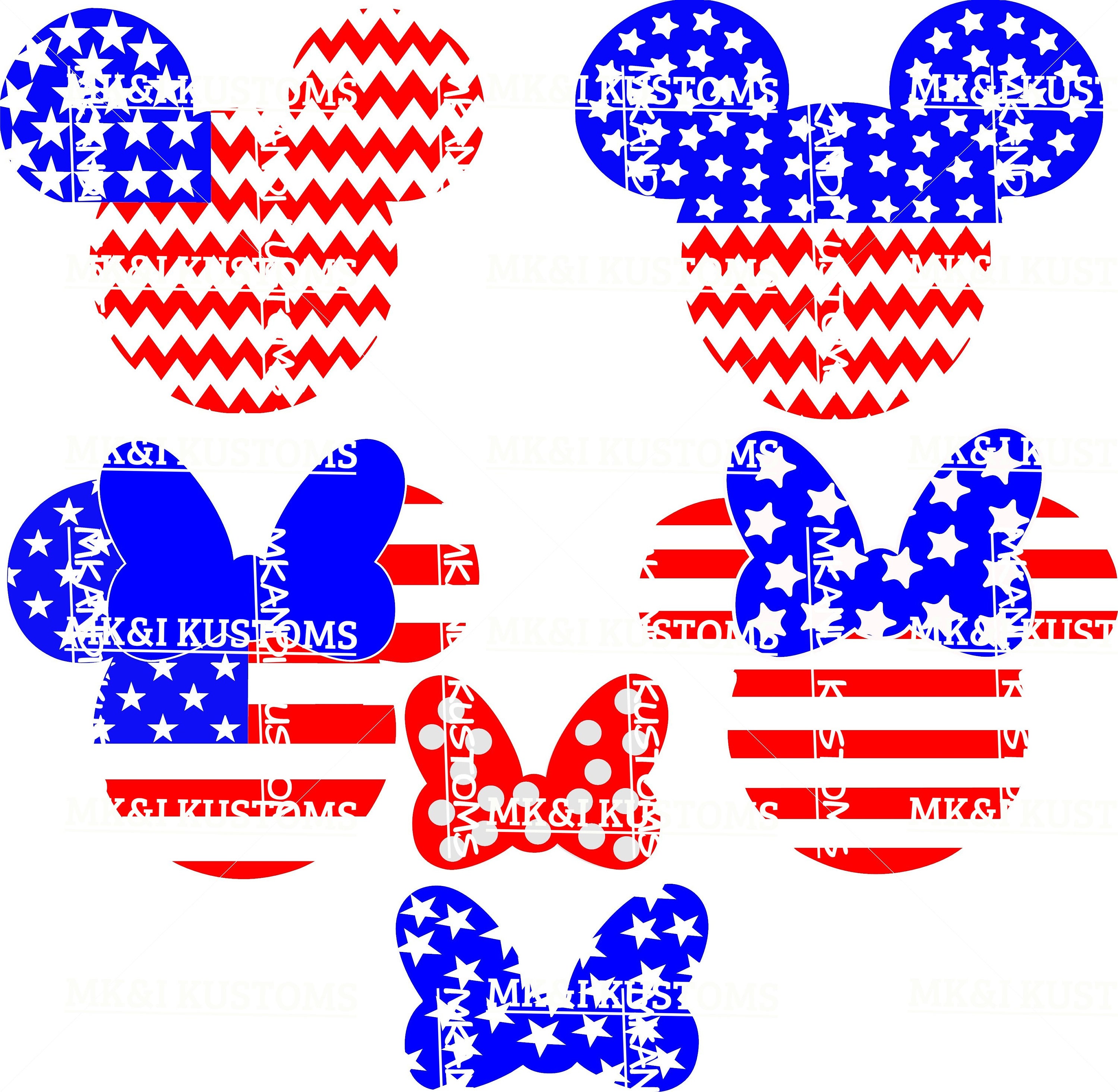 4th july/ Minnie Mouse Svg/Mickey Mouse Svg/4th of July