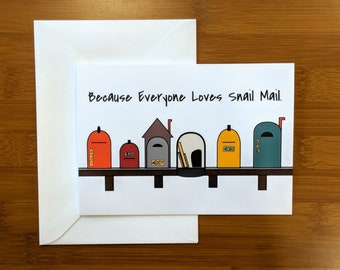 Mailbox Greeting Card // Just Because // Snail Mail // Thinking Of You
