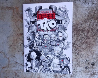 Art zine/comic. Robomomo, a collection of illustrations and a comic by Mark Pingriff.