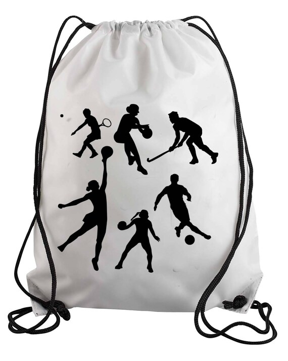Sport kit Bag Unisex Inspired Hand Made Gym Bag Draw string