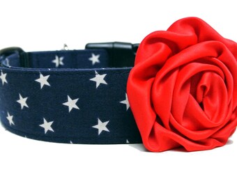 Dog Collar Flower Add-on Pink Purple or Red Rose Dog Flower