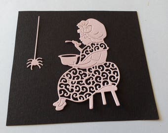 Little Miss Muffet Die Cut Shape
