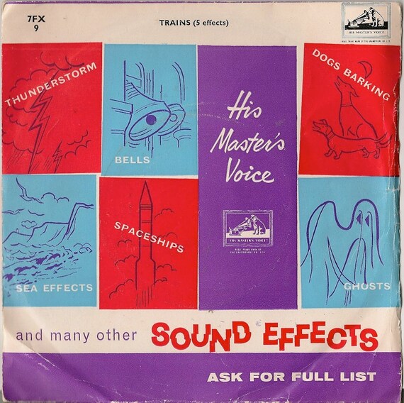 Trains (5 effects) and many other sound effects + 45 RPM record