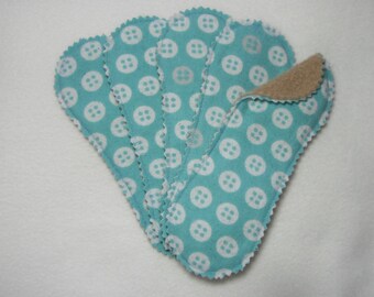 Aqua Buttons Reusable Coth Pantiliner - Set of 5