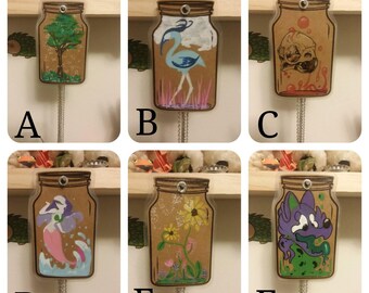 Kraft Jar Tag Illustrations