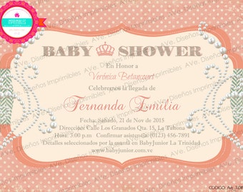Baby Shower Invitations, Vintage Invitations, Baby Shower party